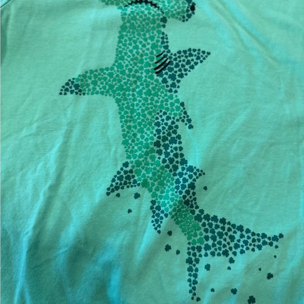 Boys Teal Hammerhead Shark Short Sleeve Casual Tee, Youth Size 6/7 Fun Festive - Picture 5 of 5
